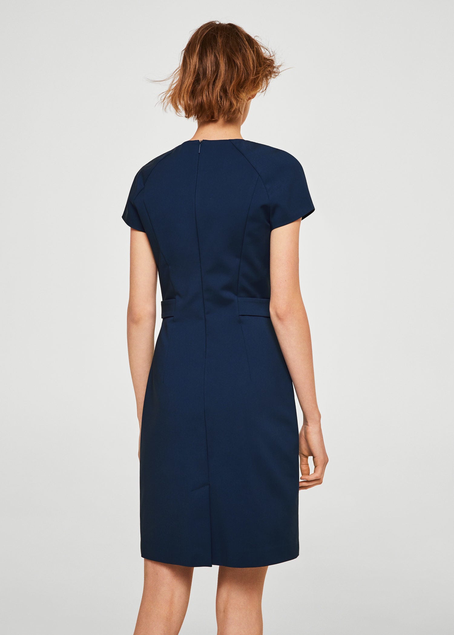 Metallic appliqué cotton dress - Imagen 2