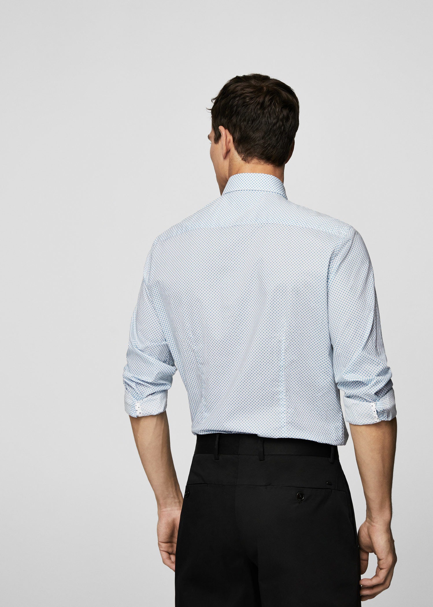 Slim-fit cotton shirt - Imagen 3