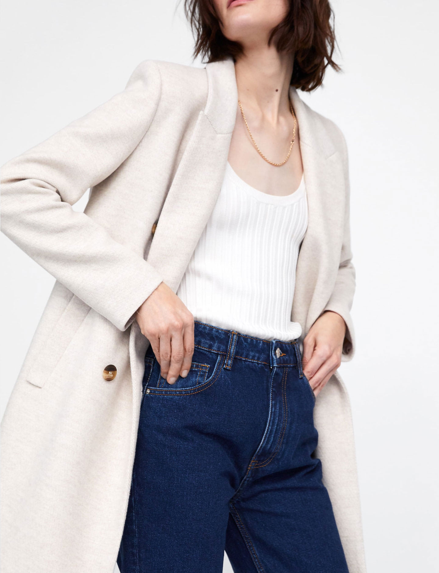 Double-breasted coat - Imagen 2