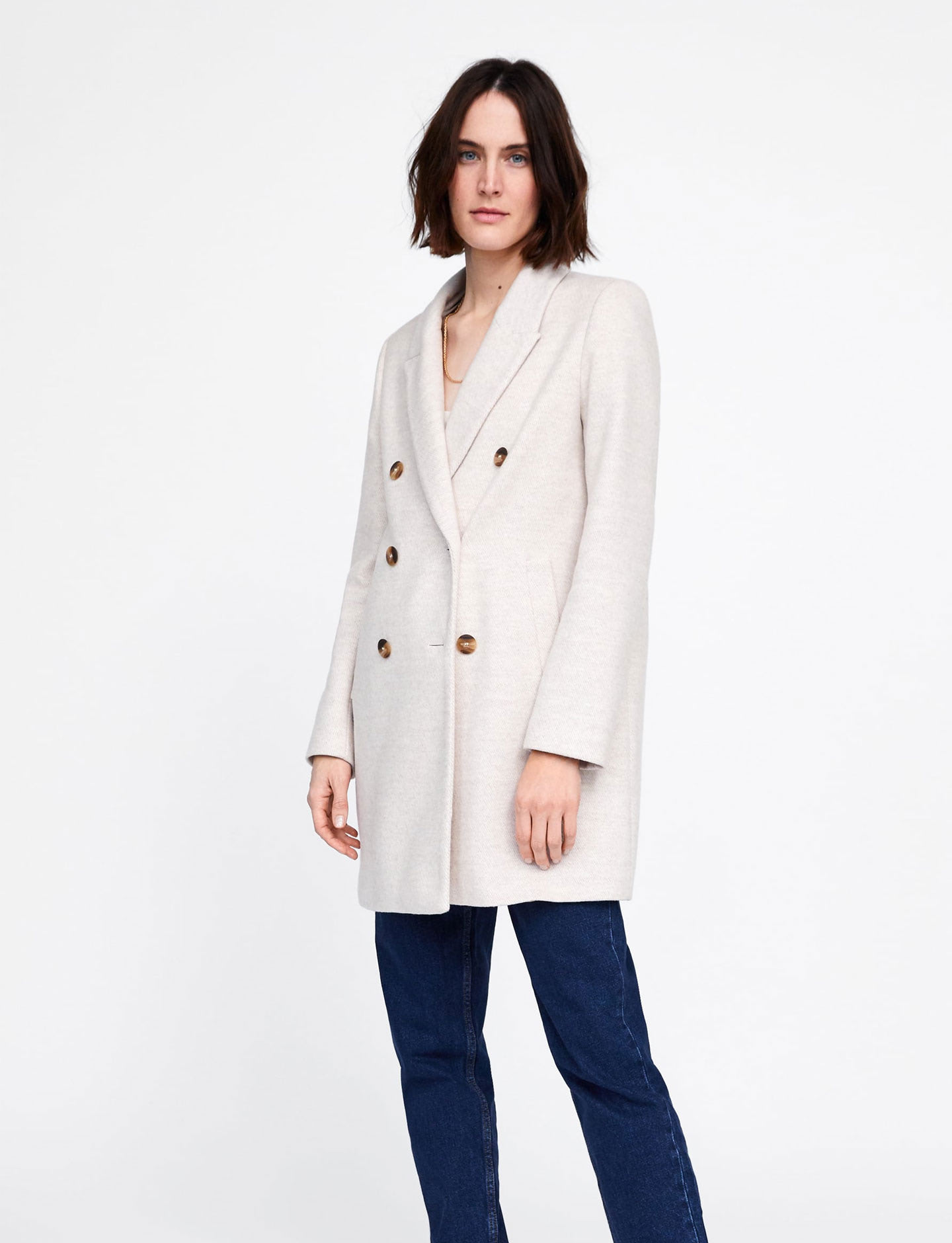 Double-breasted coat