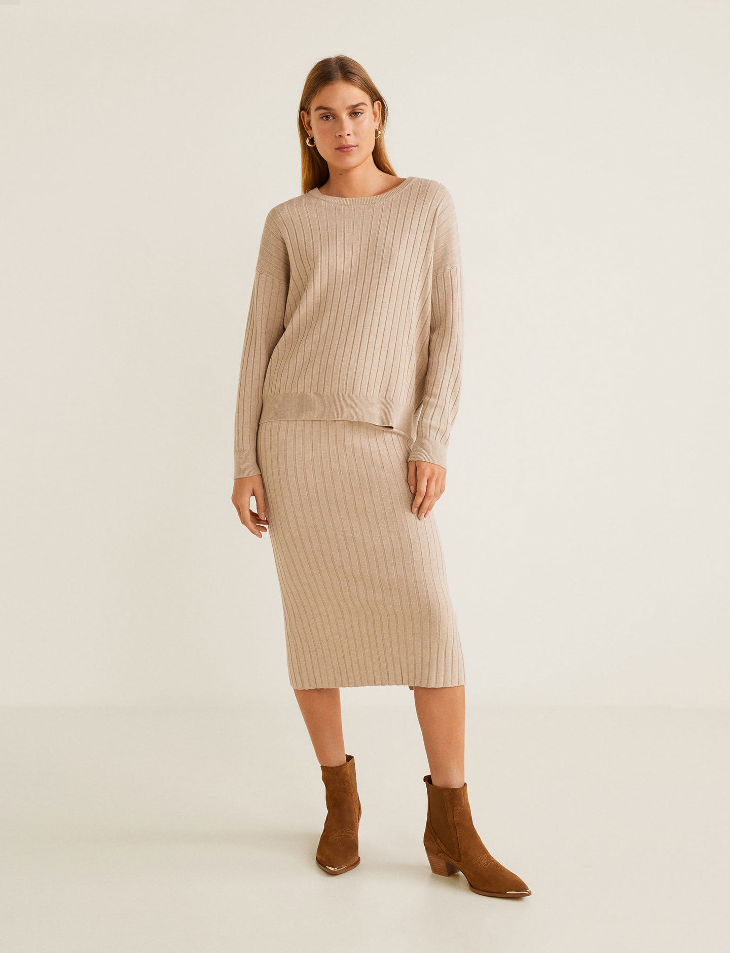 Denim organic cotton skirt