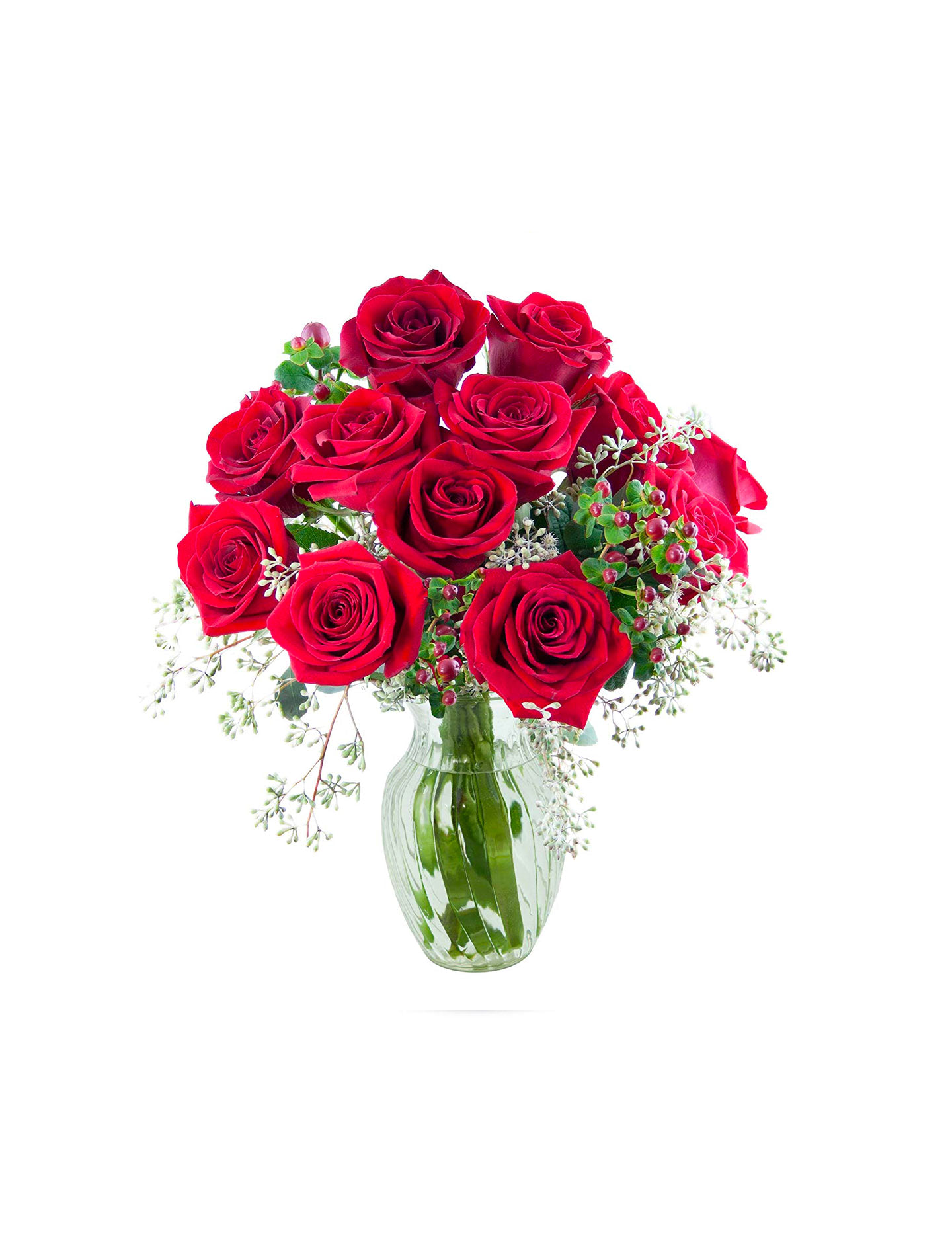 A shot of tulips in a vase