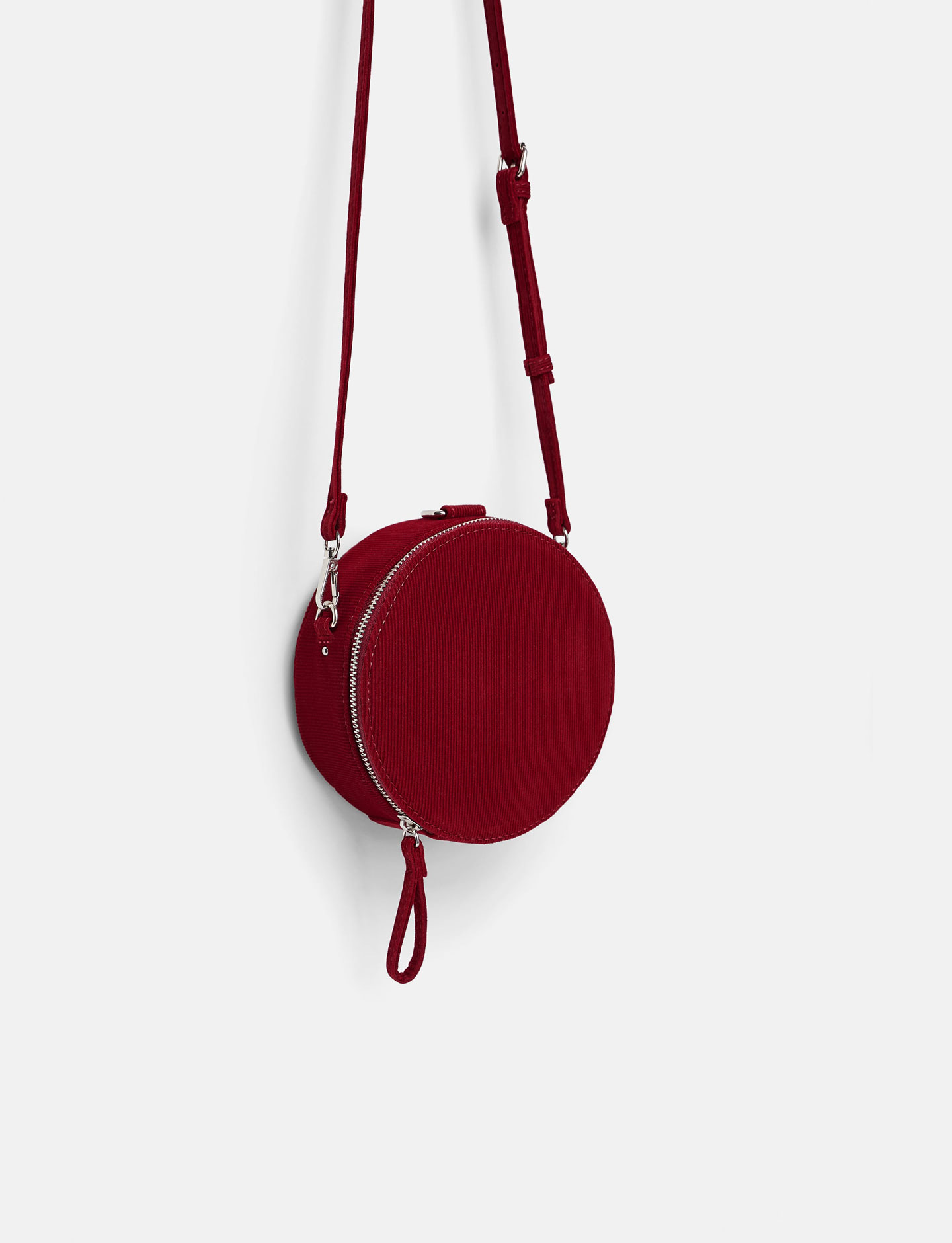 Round Corduroy Crossbody Bag - Imagen 3